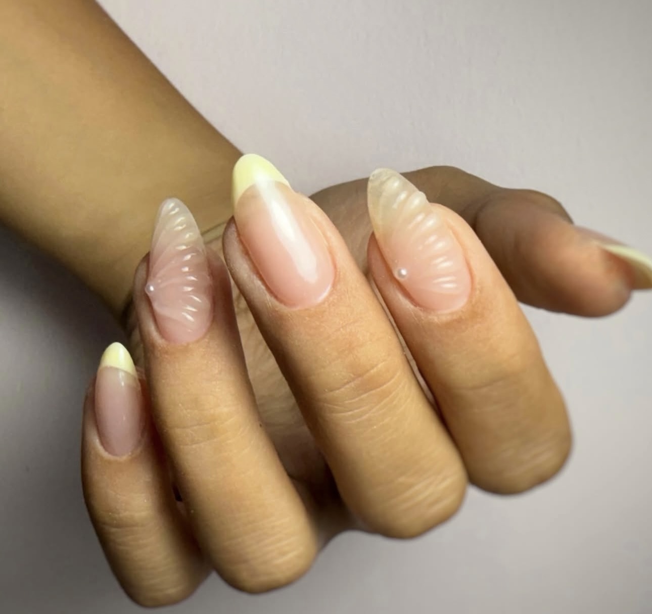 Nail art ELITE rose et doré